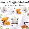 12-48Pcs Horse Stuffed Animal Bulk Toy Horses Plush Stuffed Animals Horses Toys Horse Party Favor Farm Birthday for Boy Girl Kid
