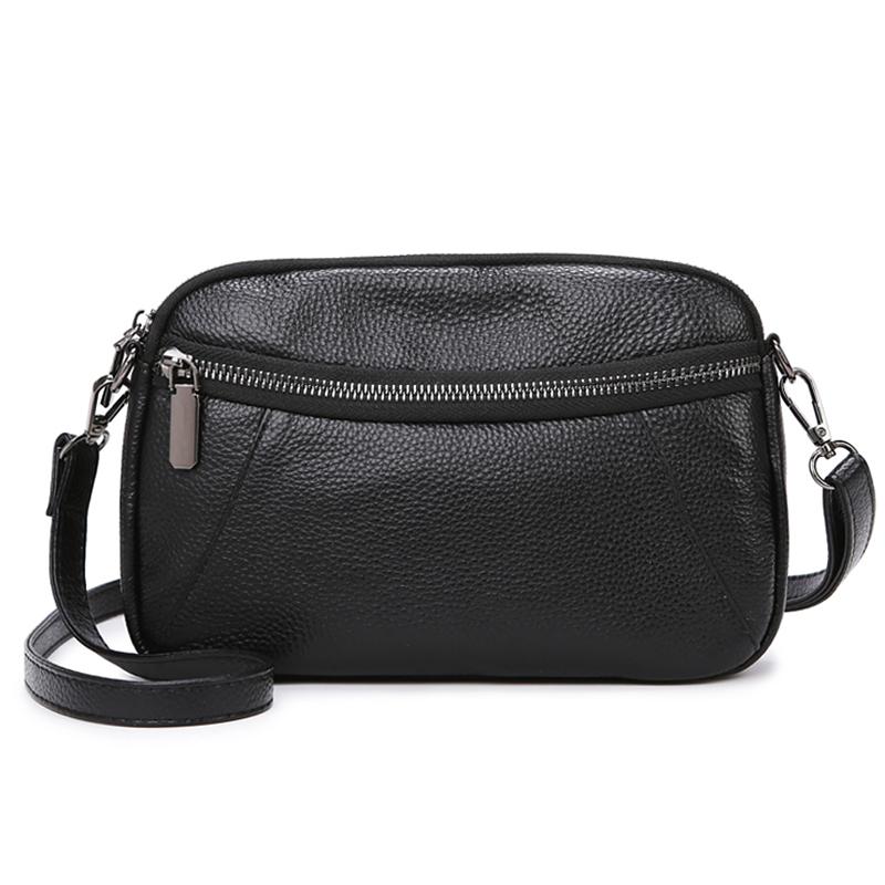Cowhide Fashion Simplicity Crossbody Bags Women's Solid Color Genuine Leather Shell Bags Luxury Brand Female Shoulder Bags