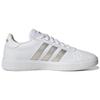 Adidas Grand Court Base 2.0 White Platinum Metallic Women Sneakers Cloud-White GW9263