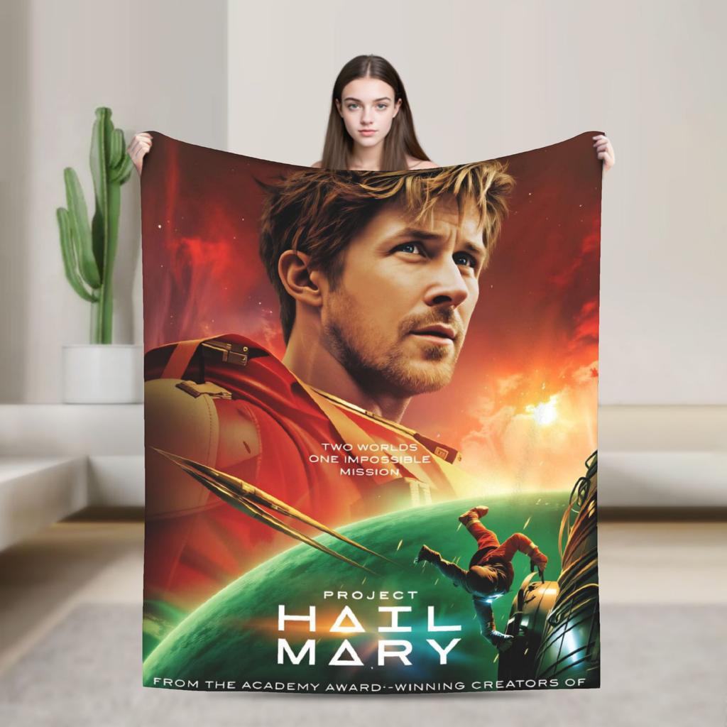 Ryland Grace Project Hail Mary Fan Concept Art Blankets Cozy Throw Blanket Spring Adults Girls Outdoor Picnic Bedspread