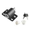 Door Security Lock Anti Theft Alloy Paint Surface with Keys Window Bolt for Home Cabinets Black