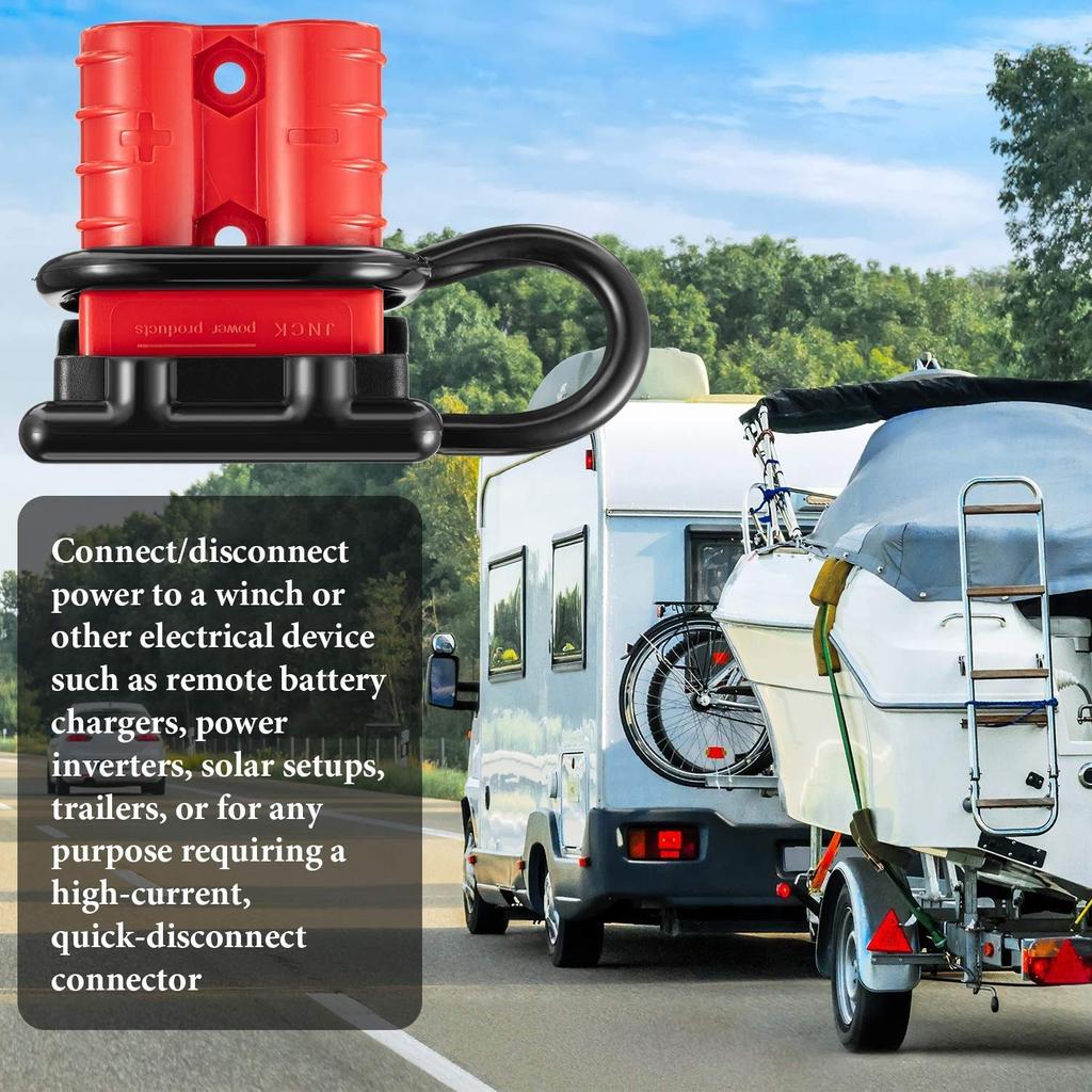 GTIWUNG Разъем питания 50A 600V для вилочного погрузчика, быстроразъемный электрический разъем, красный