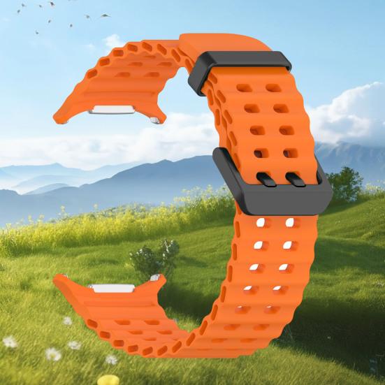Силиконовый ремешок для часов, износостойкий, регулируемый, водонепроницаемый, быстросъемный, спортивный, дышащий, ремешок на запястье