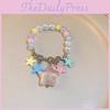 Luxury Lightweight Colorful Star Bracelet Handmade Resin Sweet Chic Dopamine Design For Women
