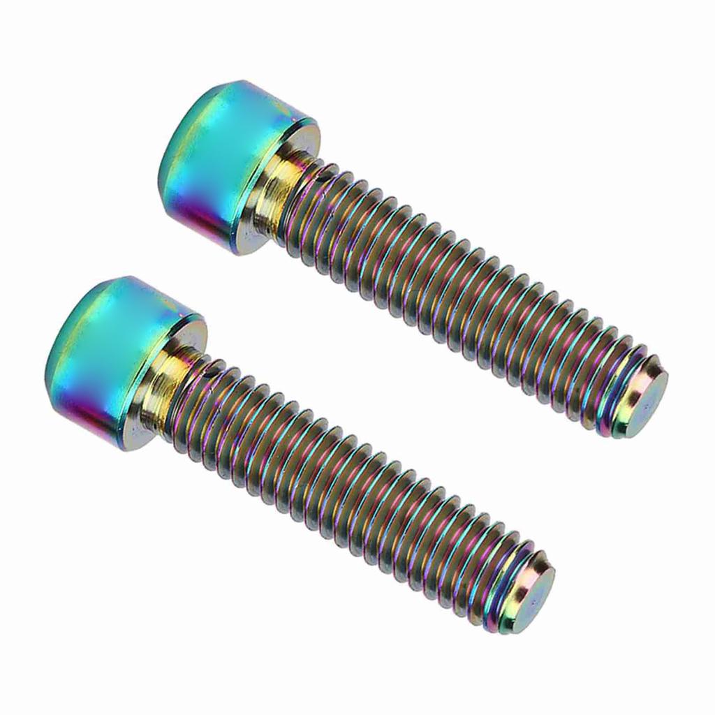 RISK 2 шт. болтов M6 X 25 мм для суппорта дискового тормоза горного велосипеда (многокрасочный)