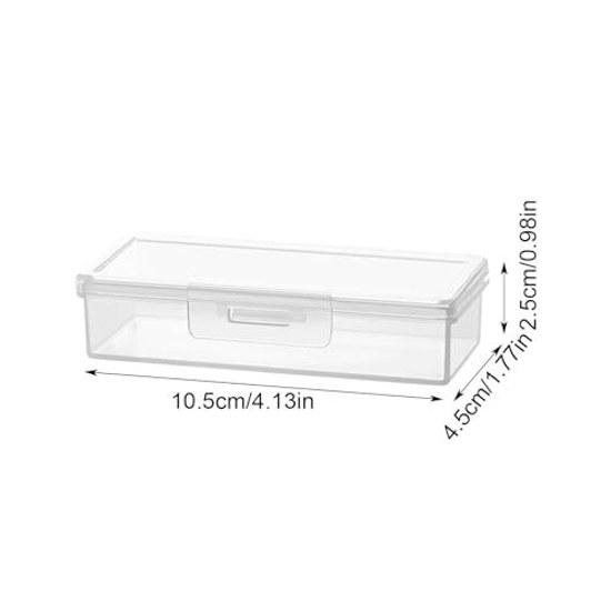 Cotton swab dispenser pad container - small earring organizer portable travel holder transparent storage items