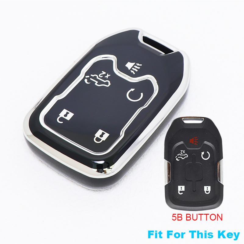 Корпус ключа с 5/6 кнопками, чехол-брелок, держатель для GMC Sierra Acadia Terrain Yukon для Chevrolet Silverado Suburban Tahoe, чехол для автомобильного ключа, смарт