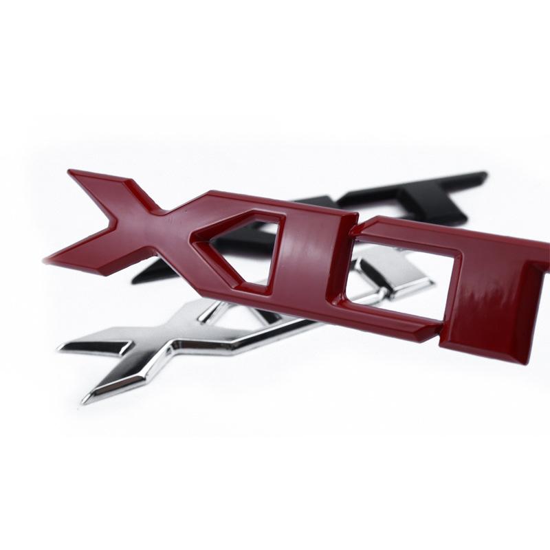 Car 3D Metal XLT Logo Letter Trunk Body Badge Emblem Decals Sticker For Ford F150 F-150 Ranger T6 XLT Decoration