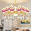 2024 Modern European Crystal Chandelier for Living Room - Luxury Duplex Villa Lighting.