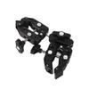 Double Camera Clamp 360 Degree Dual Clamp Camera Mount Crab Plier Clip with 1 4 3 8 Inch Interface Cold Shoe for