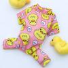 Spring and Autumn Pet Dog Dog Cat Teddy Pomeranian Duck Pajamas Bottom Out Four-legged Dog Clothes Cat Supplies