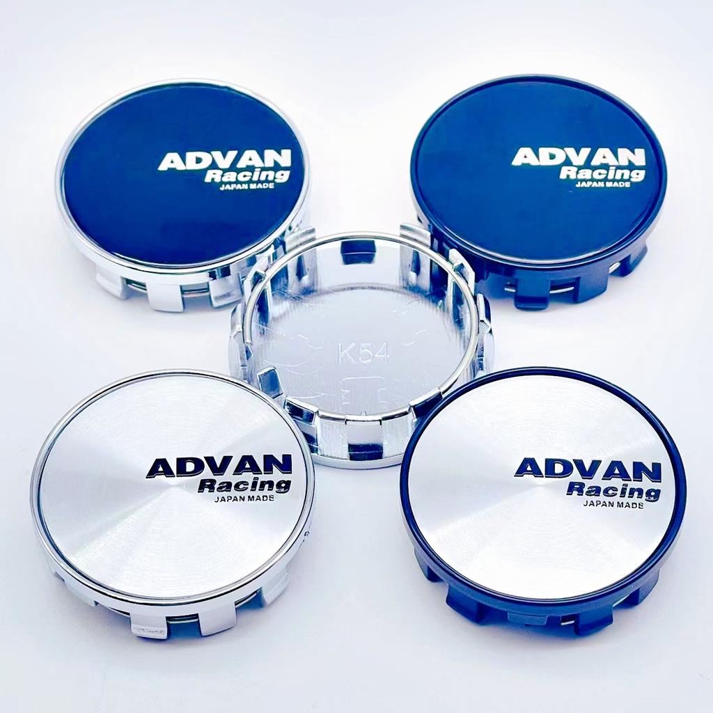 4pcs/Set High Quality 54mm ADVAN Racing Car Wheel Center Hub Rim Cap Styling Cover For ADVAN Emblem Badge Stickers Accessories