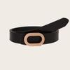 New Korean Version of Oval Simple Belt Versatile Women's Fashion Belt