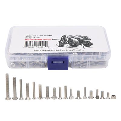 Набор винтов из нержавеющей стали для радиоуправляемой машины, аксессуар для Traxxas Maxx 1 10