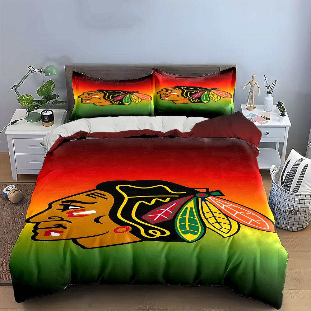 Native-Inspired Headdress Design Bedding Print Bedding Set Duvet Cover Pillowcases (1* Duvet Cover 2* Pillowcases Do Not Include Comforter)