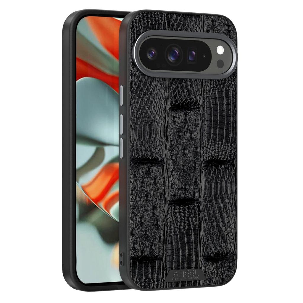 ABEEL Чехол для Google Pixel 9 Pro/Pixel 9, совместимый с MagSafe, текстура зверя, микроэмбоссированная задняя крышка