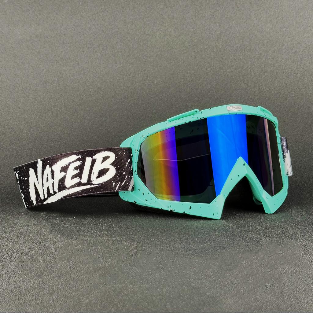 NAFEIB Motorcycle Goggles Motocross Glasses Off-road Sunglasses For Man MTB ATV Mask Windproof Protection Cycling Racing Goggles