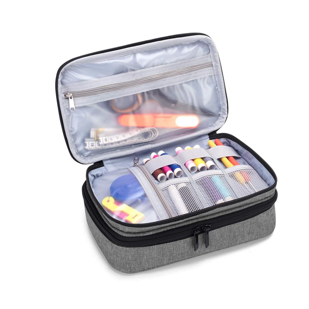 Luxja Sewing Bag Sewing Box Sewing Box Gray [Bag Only] L,