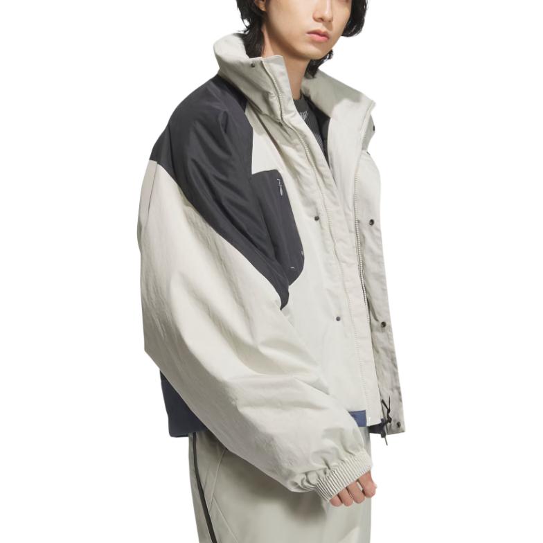 Adidas Fustl P Jacket Comfortable Versatile Warm Sports Casual Cotton Coat Men Jacket Light-Sesame Earth-Gray JM6144