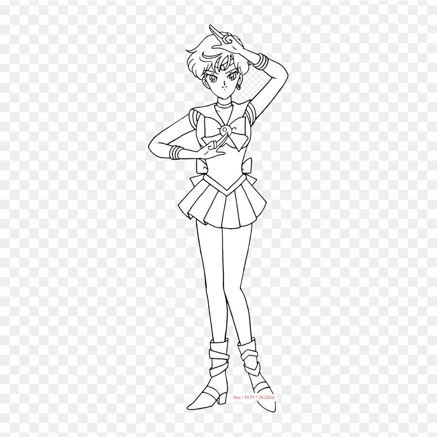 Sailor Uranus Coloring Pages Sailor Uranus Sailor Neptune Iron On Patches For Clothing Applique Stickers On Clothes Heat-Sensitive Custom Patch