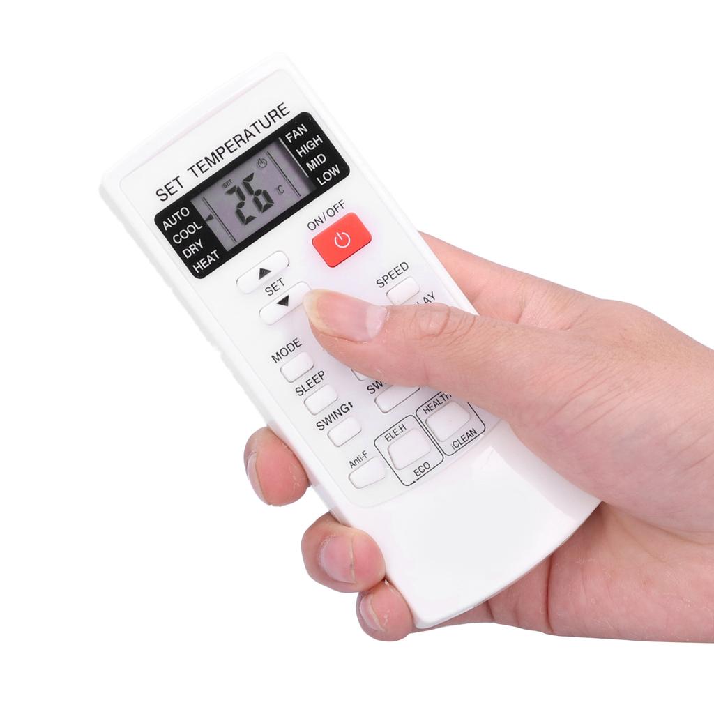 ABS Air Conditioner Remote Control Replacement Accessory Fit for AUX YKRH 102E White