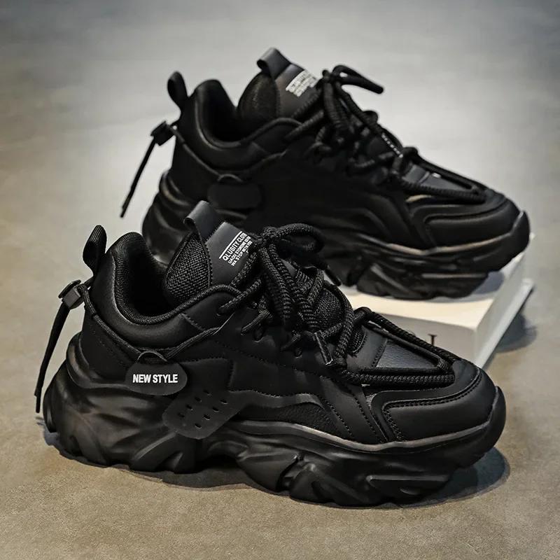 Белые Кроссовки Спортивные Повседневные На шнуровке Мужские Легкие Вулканизированные Туфли для Ходьбы Zapatillas Hombre Мужские 2024 Мода Мужские