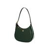 Tory Burch Emerson Minimalist Casual Zipper Patent Leather Tote Shoulder Bag Women Bags Dark-Green 139327-353