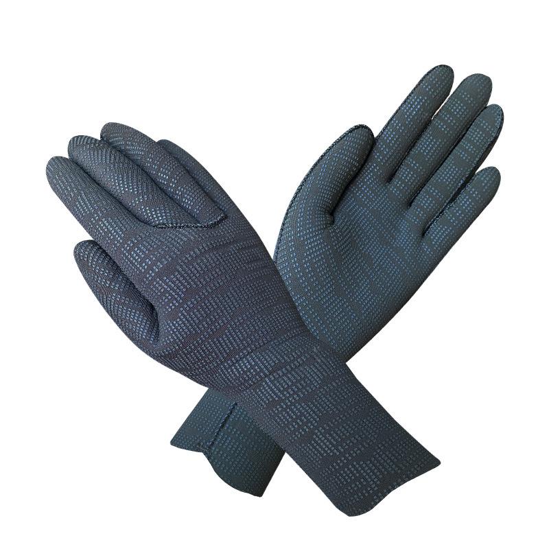 Super Elastic Neoprene Diving Gloves, 3-5mm, Wear-Resistant, Non-Slip, Cold-Proof, Warm Winter Swimming Snorkeling Gloves
