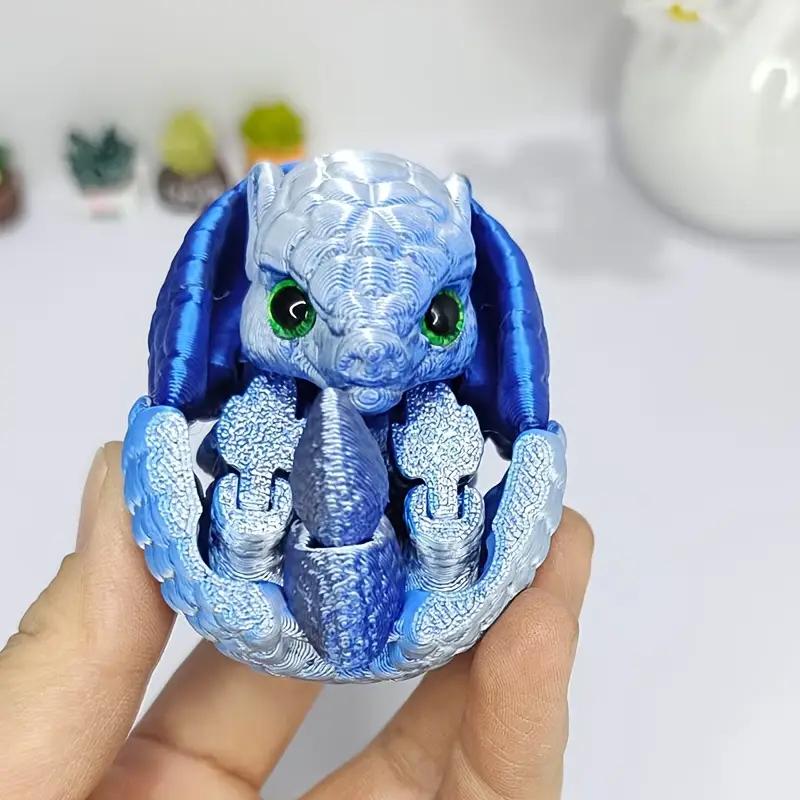 1 шт. 3D-печатные креативные скульптуры животных - Случайные глаза - Подвижные суставы - Новые расслабляющие настольные аксессуары, Идеально для подарка на вечеринку