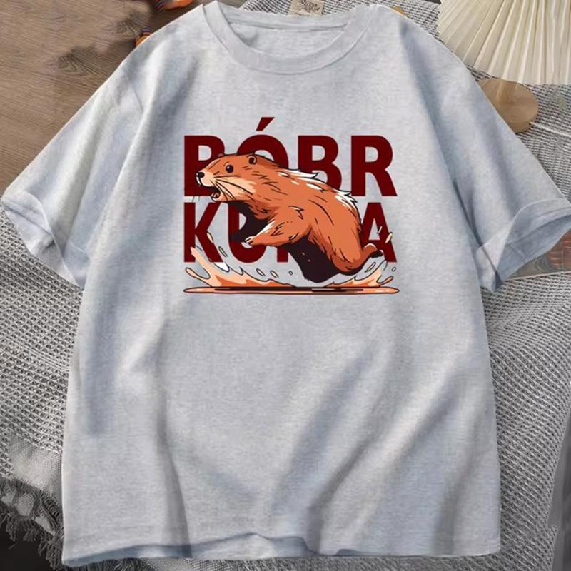 Футболки из хлопка Bóbr Kurwa Gladiator для женщин-унисекс Футболка с рисунком The Glory of Rome Футболка Bober Beaver Boberek Футболка Casual Tees
