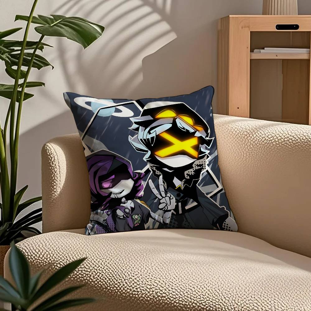 ANIME m-Murder d-Drones Pillow Case Comfort Sofa Bed Silky elegant Invisible zipper Custom Decorative cushion cover