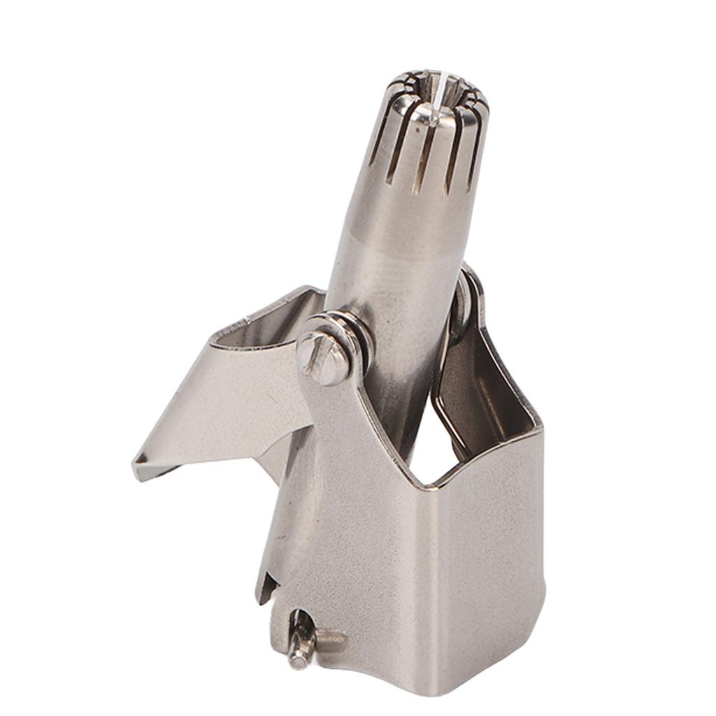 Ручной триммер для носа Вращающийся на 360 градусов Нержавеющая сталь с R-образной круглой головкой Триммер для носовых волос для мужчин