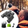8x Mini Binoculars with Compass Storage Bag Versatile Small Telescope Clear View for Camping