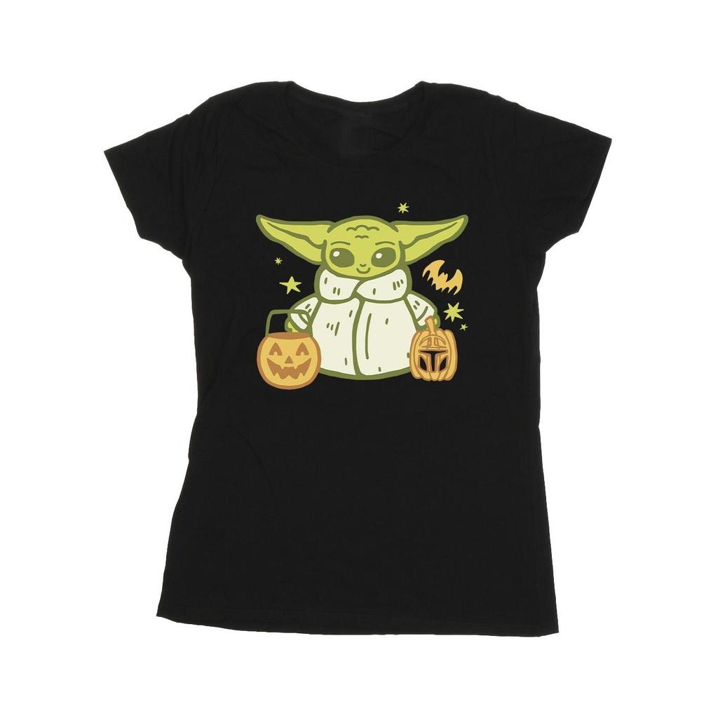 STAR WARS Футболка женская/дамская Trick Or Treat Grogu из хлопка