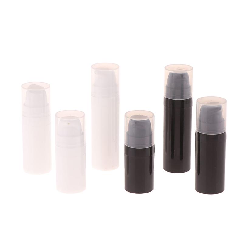 Многоразовые флаконы для лосьона с безвоздушным насосом, вакуумный контейнер для туалетных принадлежностей, пустой пластиковый косметический флакон 5 мл, 10 мл, 15 мл