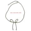 Fashionable Bowknot Pendant Necklace Handmade Colorful Beads Neckchain Bow Clavicle Chain for Women Girls Choker