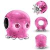 Прекрасные Металлические Медные Маленькие Кролики&Свинки&Ящерицы&Осьминоги&Насекомые&Лягушки Бусина-Шарм Компонент Совместимый С Фирменным Браслетом Высококачественное Тонкое Ювелирное Изделие