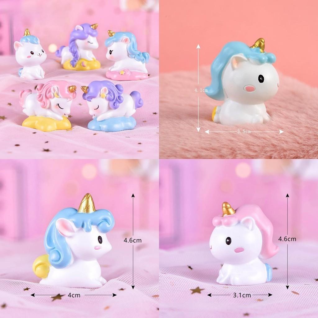 Charming Resin Unicorn Figurine For Whimsical Cake Decoration Desktop Decoration