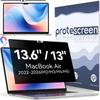 Магнитный фильтр конфиденциальности для MacBook Air 13.6/13 (2022-2026, M2, M3, M4, M5) - Защитная пленка от подглядывания, с защитой от синего света, двусторонняя, антибликовая