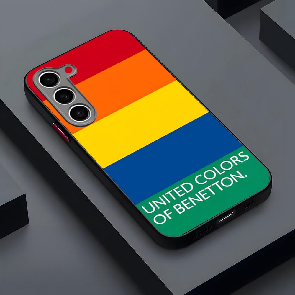 Бренд одежды Benetton Чехол для телефона Матовый Прозрачный Для Samsung S25Plus S21fe S22 FE S23 Ultra S24 Plus S25 Роскошная Задняя крышка