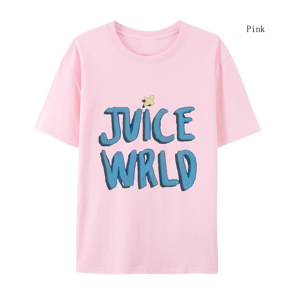 Мужской и женский рэппер Juice Wrld Хлопковая футболка городская модная хлопковая футболка Популярная хип-хоп хлопковая футболка