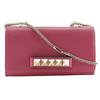 VaVaVoom Shoulder Bag Rock Studs ChainShoulder Pink Lambskin Women Used