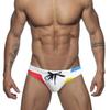 Men Swim Briefs Trunks Color PrintFashion PrintTight Fit Sexy Swimwear Beach Wear Tanning Surfing