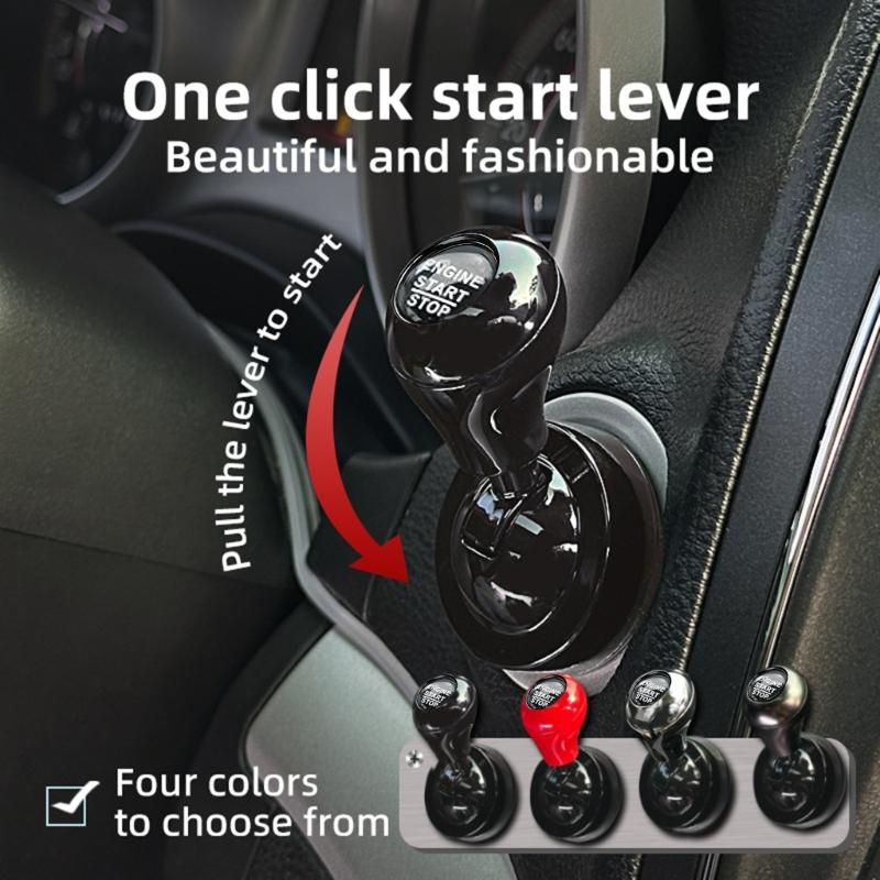 Rocker Lever Push to Start Button Rocker Cover for Car Multiple Color Choice Ergonomic Design