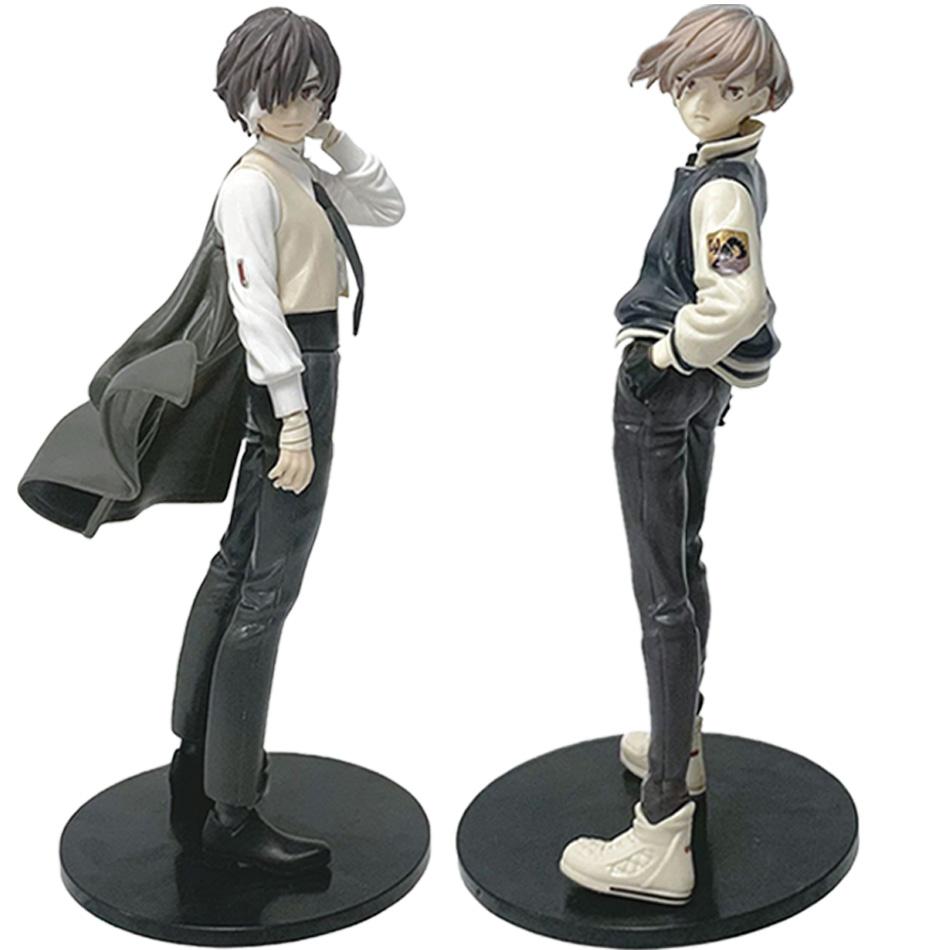 Bungou Stray Dogs Anime Figure Look Up Nakajima Atsushi Action Figure Q Version Dazai Osamu Figurine PVC Toy Collection Gifts