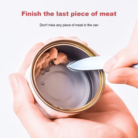 Крышка для банки с кормом для домашних животных с ложкой в форме рыбьей кости Крышка для банки для кошек, сохраняющая свежесть