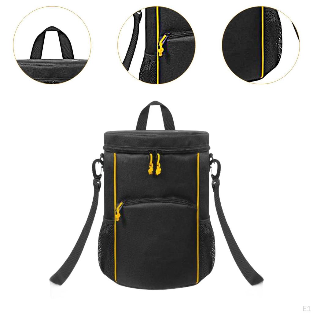 Tennis Ball Bag Carry Multifunctional Sturdy Bottom Removable Adjustable Shoulder