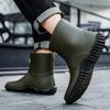 Fashion Women's Short Non-slip Rain Shoes Couple Integrated Waterproof Shoes Outdoor Commuting Rain Boots Men