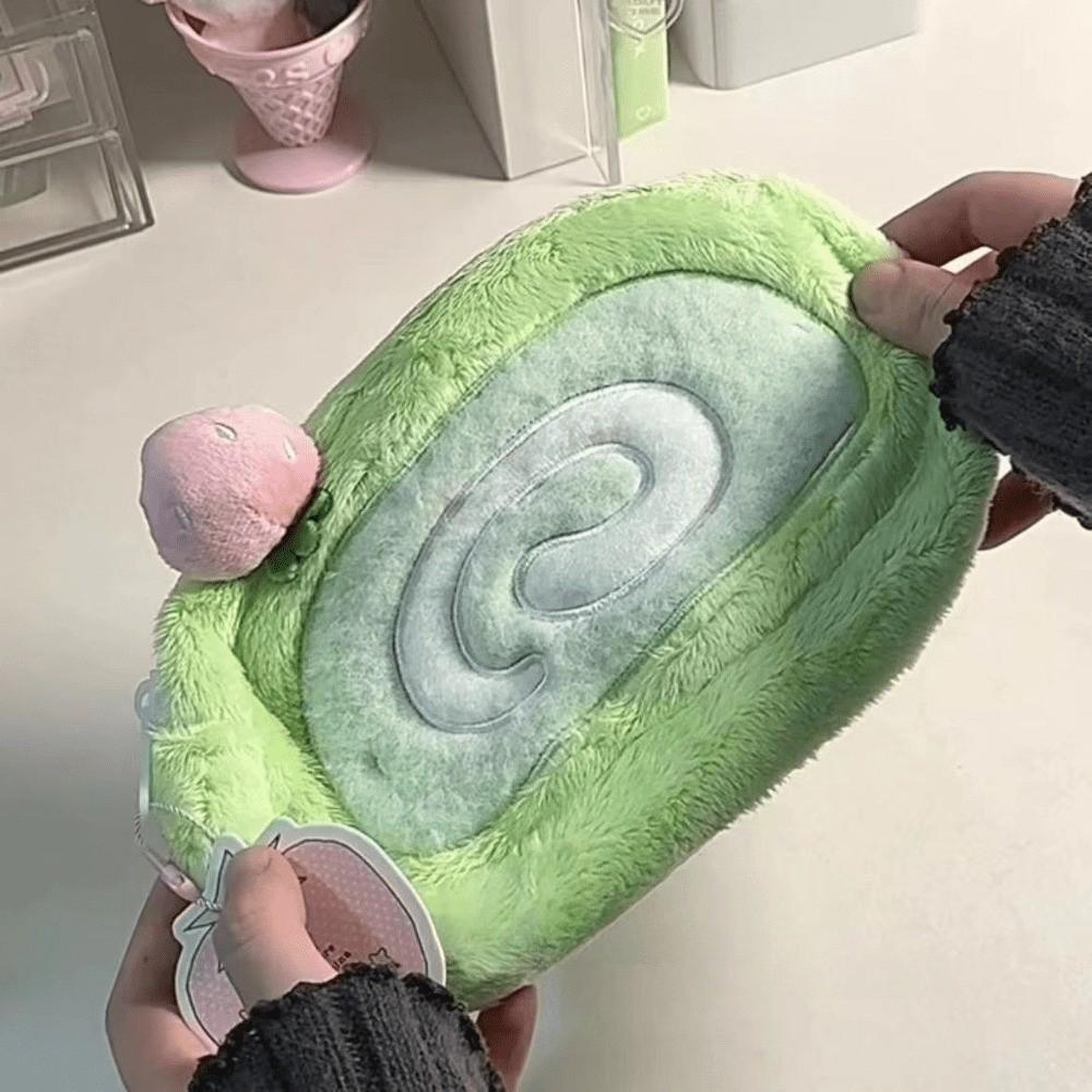 Large Capacity Cake-shape Storage Bag Strawberry Desk Organizer Plush Pencil Case Students