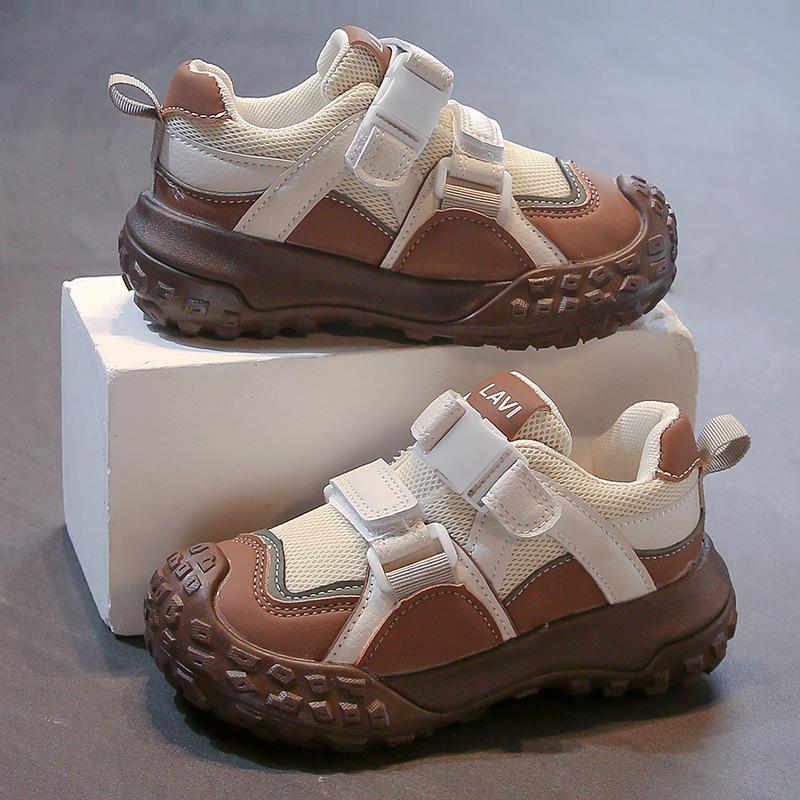 Обувь для мальчиков весна и осень новые сетчатые дышащие детские студенческие спортивные туфли средние туфли для мальчиков постарше для пап